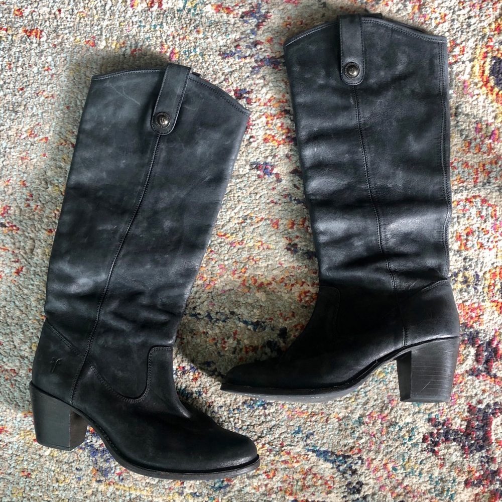 Stretched Calf Frye Jackie Button  8